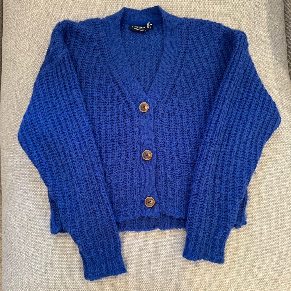 Like Flo Blue Cardigan; Girl Size 10
